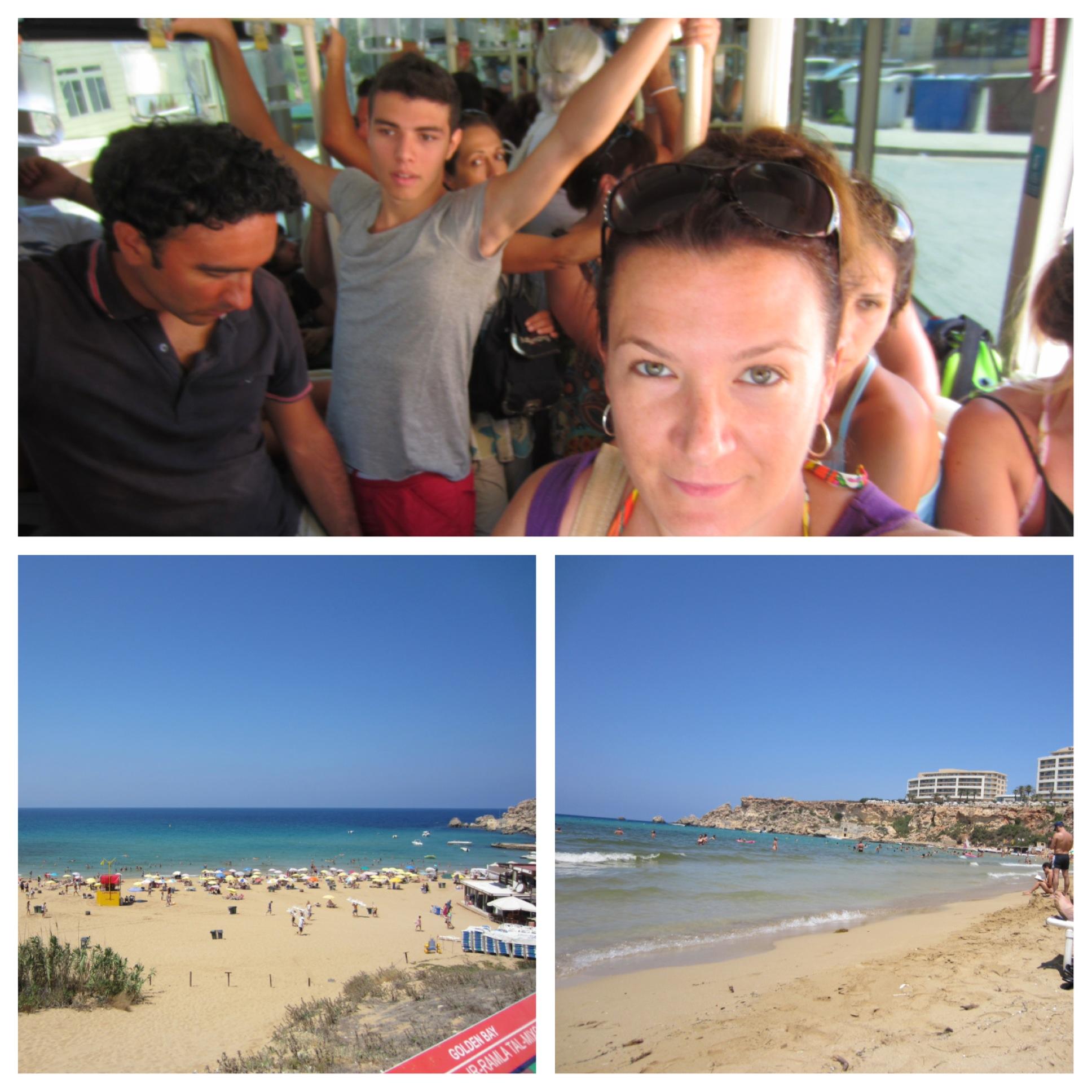 Crowded Bus Ride in Malta